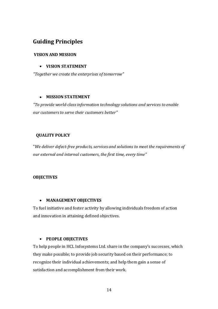 literature review of hcl infosystems literature review of hcl infosystems